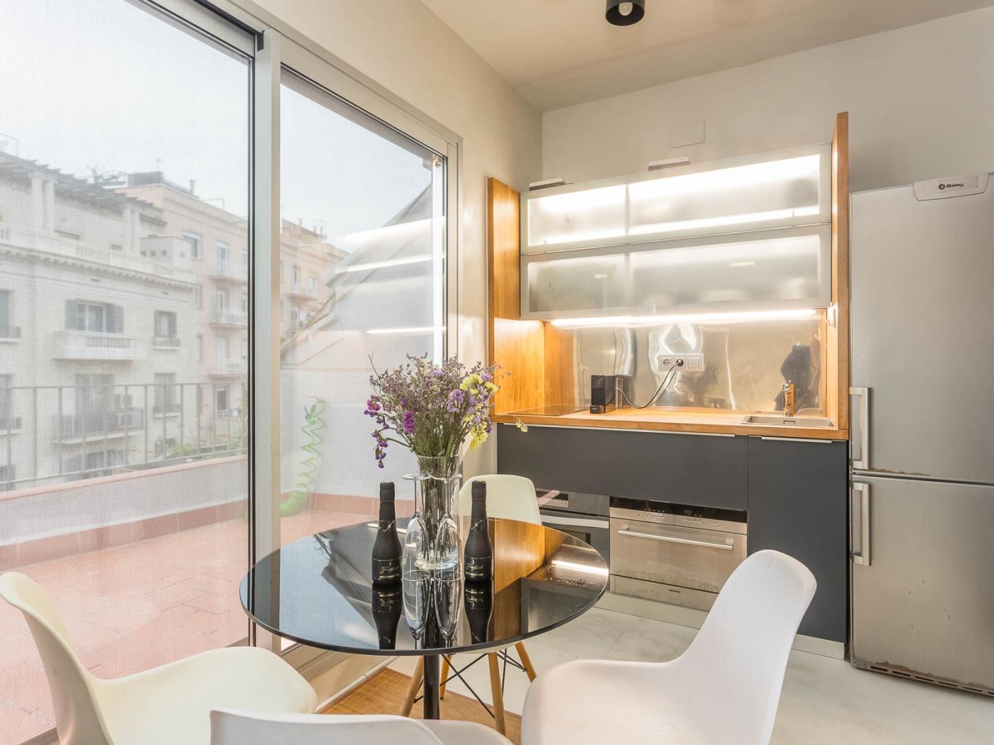 My Space Barcelona Bright just renovated attic apartment with private terraces - My Space Barcelona Apartments